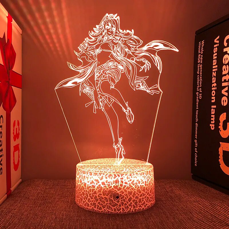 Lampe d'ambiance acrylique led DEHYA 3D - Genshin Impact