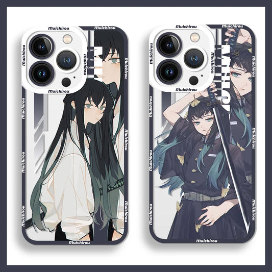 Coque de Protection Silicone MUICHIRO - Demon Slayer