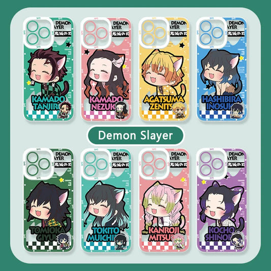 Coque de Protection Silicone KAWAII - Demon Slayer