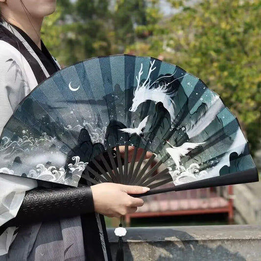 JAPANESE style Bamboo fan - Travel to Asia