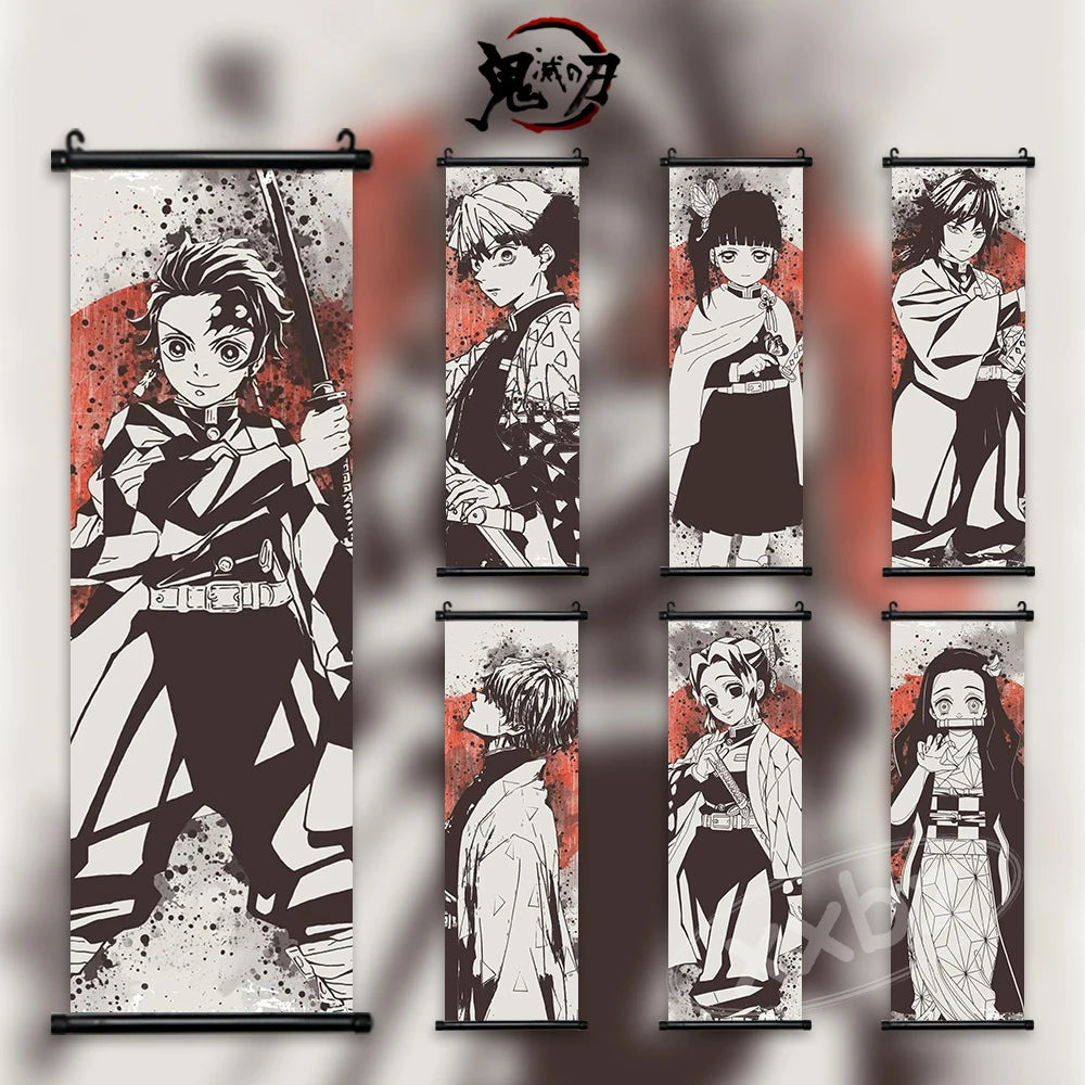 Parchemin sur Toile Style JAPONAIS - Demon Slayer