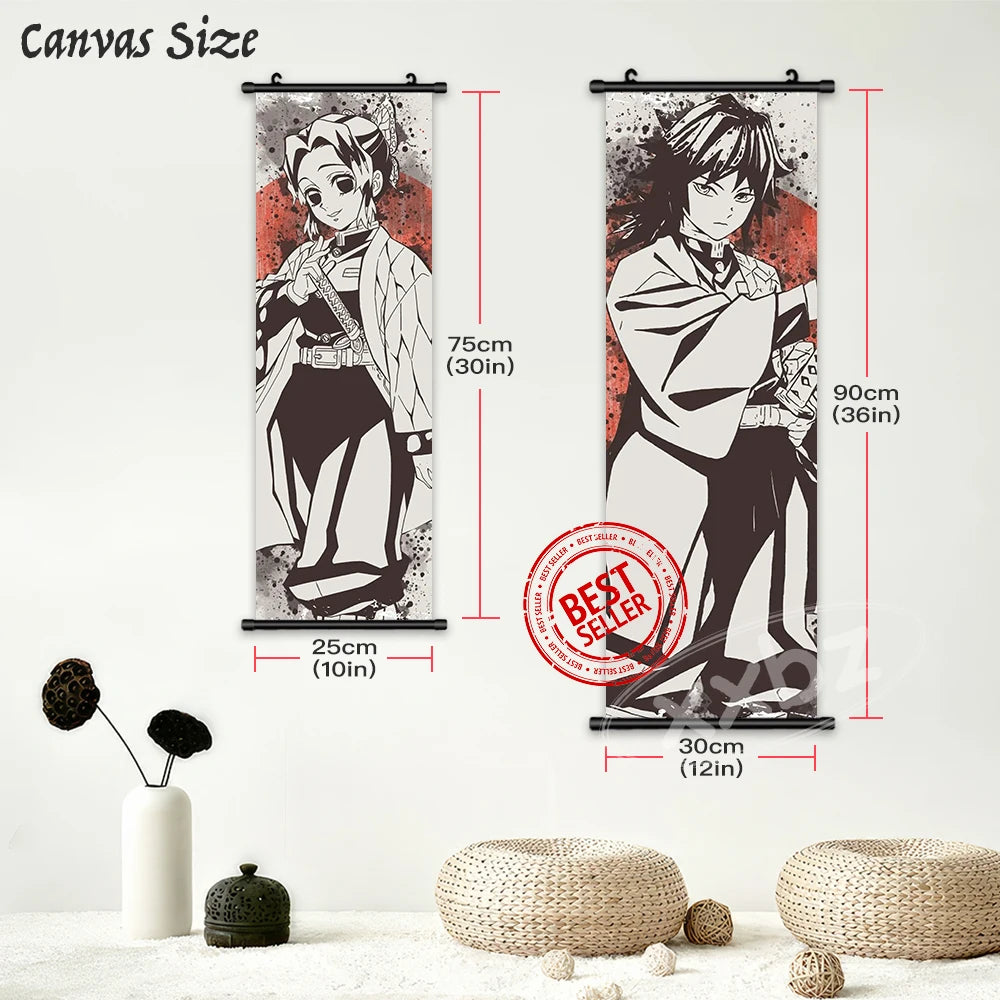 Parchemin sur Toile Style JAPONAIS - Demon Slayer