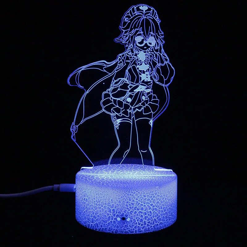 Lampe d'ambiance acrylique led SUCROSE 3D - Genshin Impact