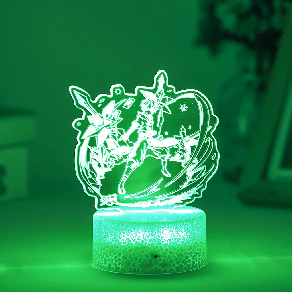 Lampe d'ambiance acrylique led CHONGYUN 3D - Genshin Impact
