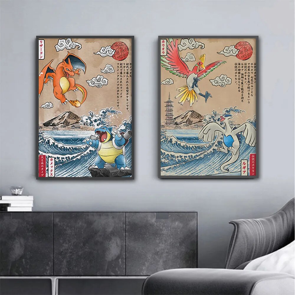 Poster on Canvas Japanese animation - Pokémon