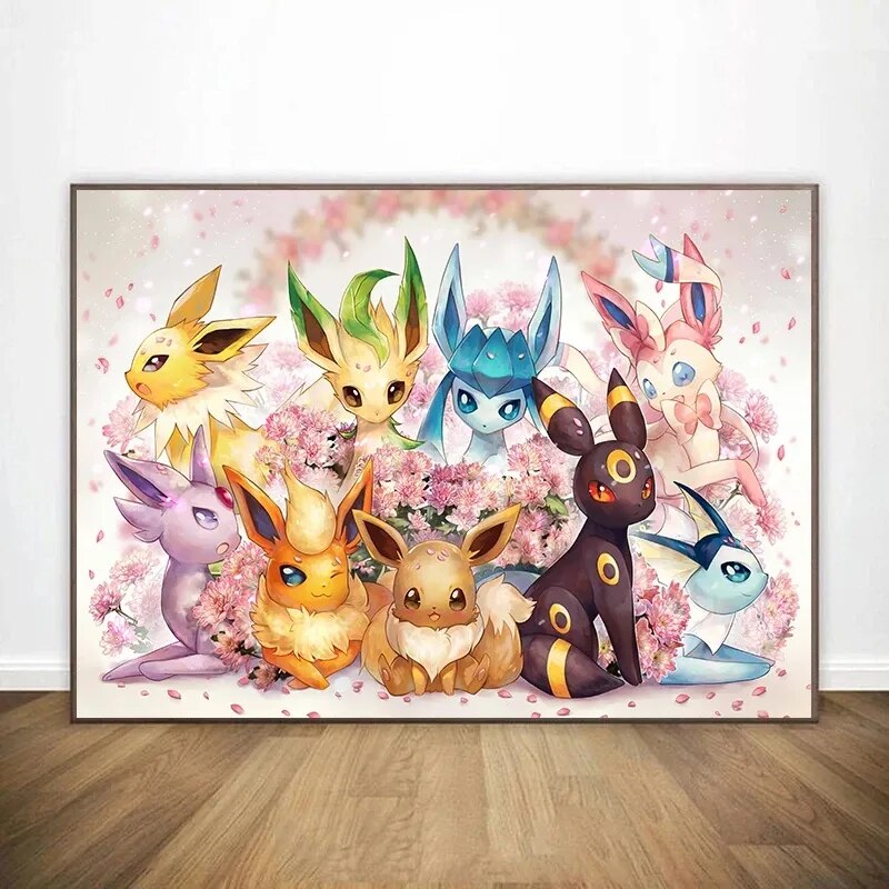 Poster on Canvas EVOLITIONS - Pokémon