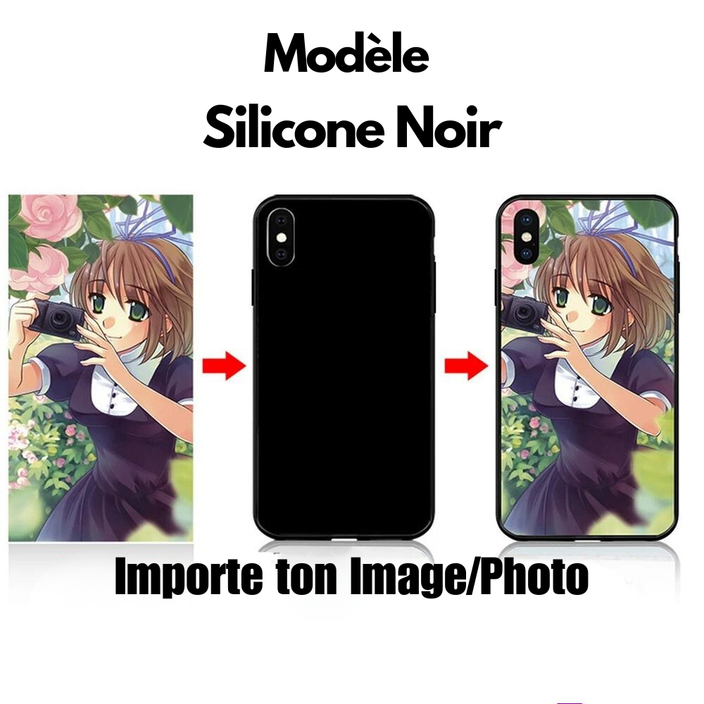 Personalized Protective Case SILICONE BLACK - Custom