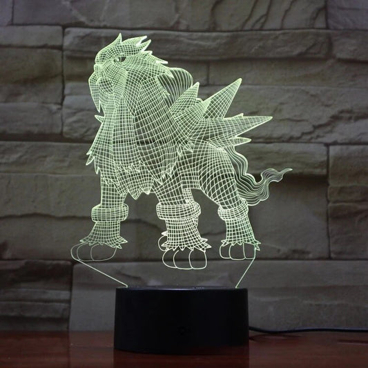 Lampe d'ambiance led ENTEI 3D - Pokémon