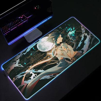 Tapis de souris LED XIAO - Genshin Impact