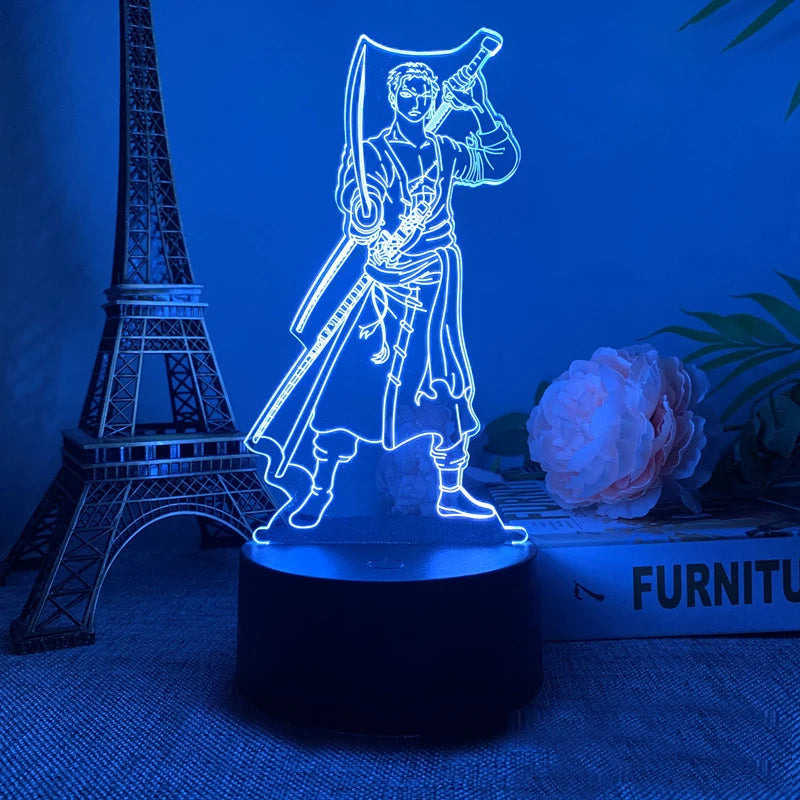 Lampe d'ambiance acrylique ZORO - One Piece
