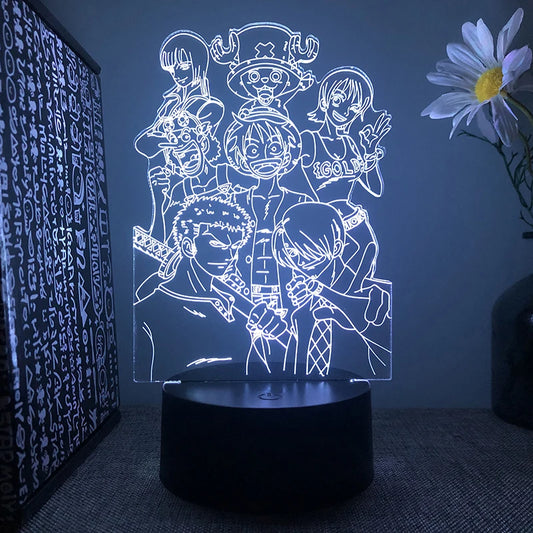Acrylic mood lamp CREW LUFFY - One Piece