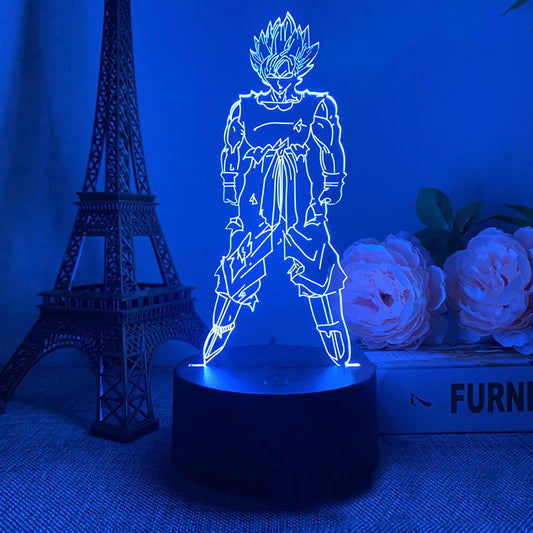 Lampe d'ambiance acrylique GOKU 3D - Dragon Ball