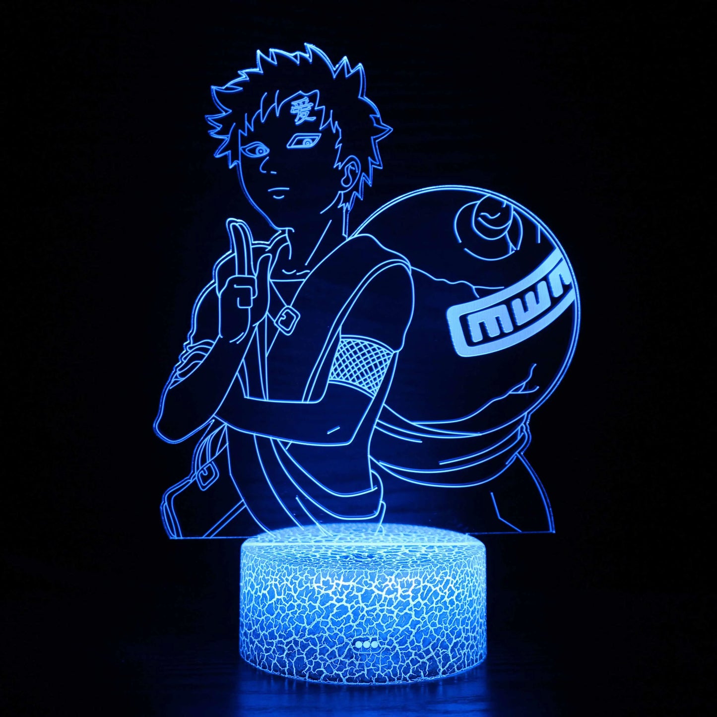 Lampe d'ambiance acrylique GAARA 3D - Naruto