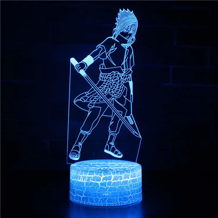 Lampe d'ambiance acrylique SASUKE 3D - Naruto