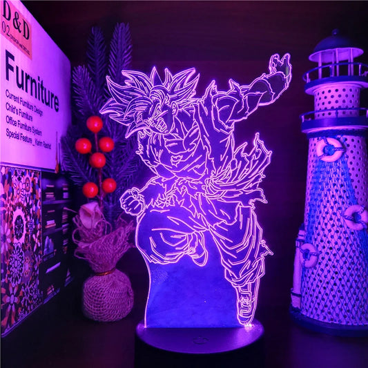 Lampe d'ambiance acrylique GOKU 3D - Dragon Ball