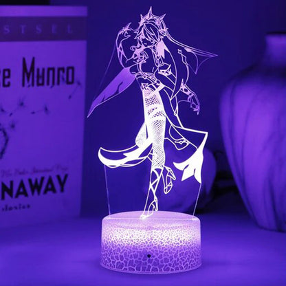 ROSALIA 3D acrylic LED mood lamp - Genshin Impact 