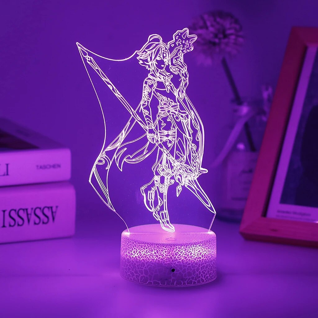 Lampe d'ambiance acrylique led XIAO 3D - Genshin Impact