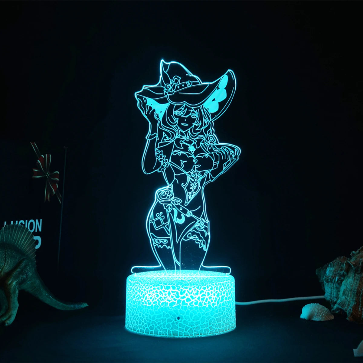 LISA 3D LED acrylic mood lamp - Genshin Impact