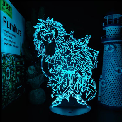 Lampe d'ambiance acrylique GOTRUNKS 3D - Dragon Ball